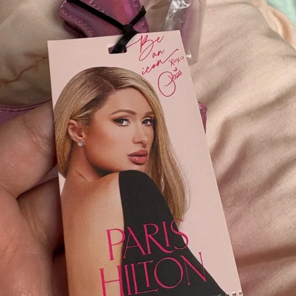 New with tagsParis Hilton Iridescent Pink Shoulder Bag - Picture 6 of 8